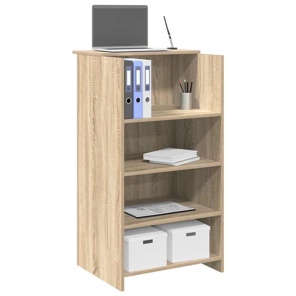 Bureau réception chêne sonoma 55x50x103,5 cm bois d'ingénierie - XIOS