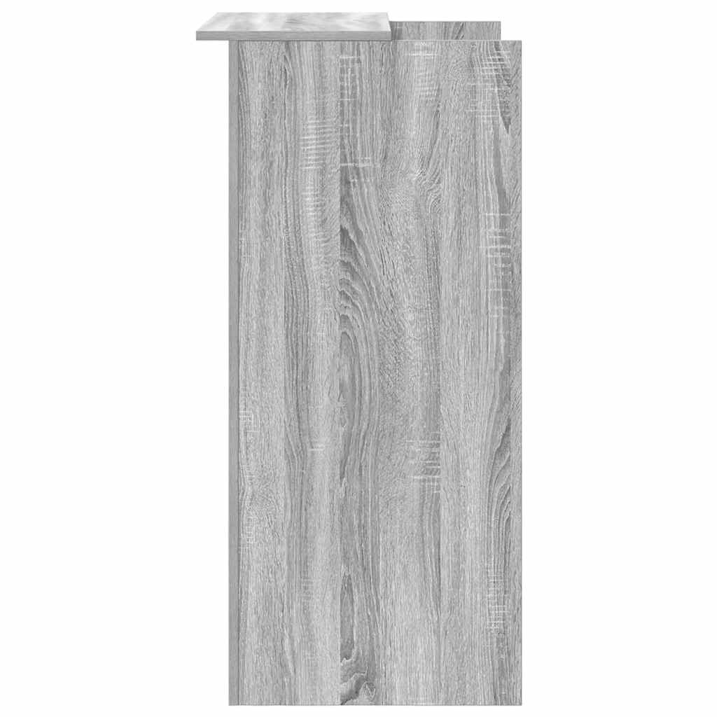 Bureau de réception sonoma gris 55x50x103,5 cm bois ingénierie - XIOS