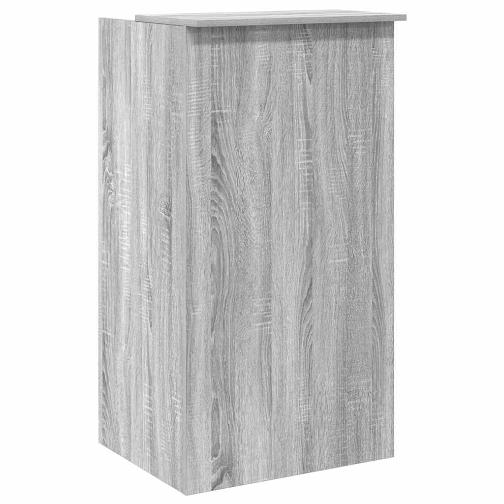Bureau de réception sonoma gris 55x50x103,5 cm bois ingénierie - XIOS