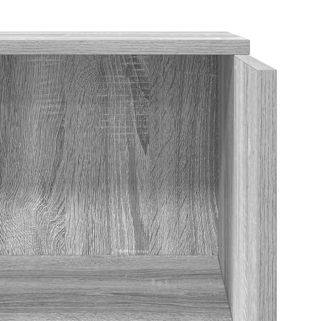 Bureau de réception sonoma gris 55x50x103,5 cm bois ingénierie - XIOS