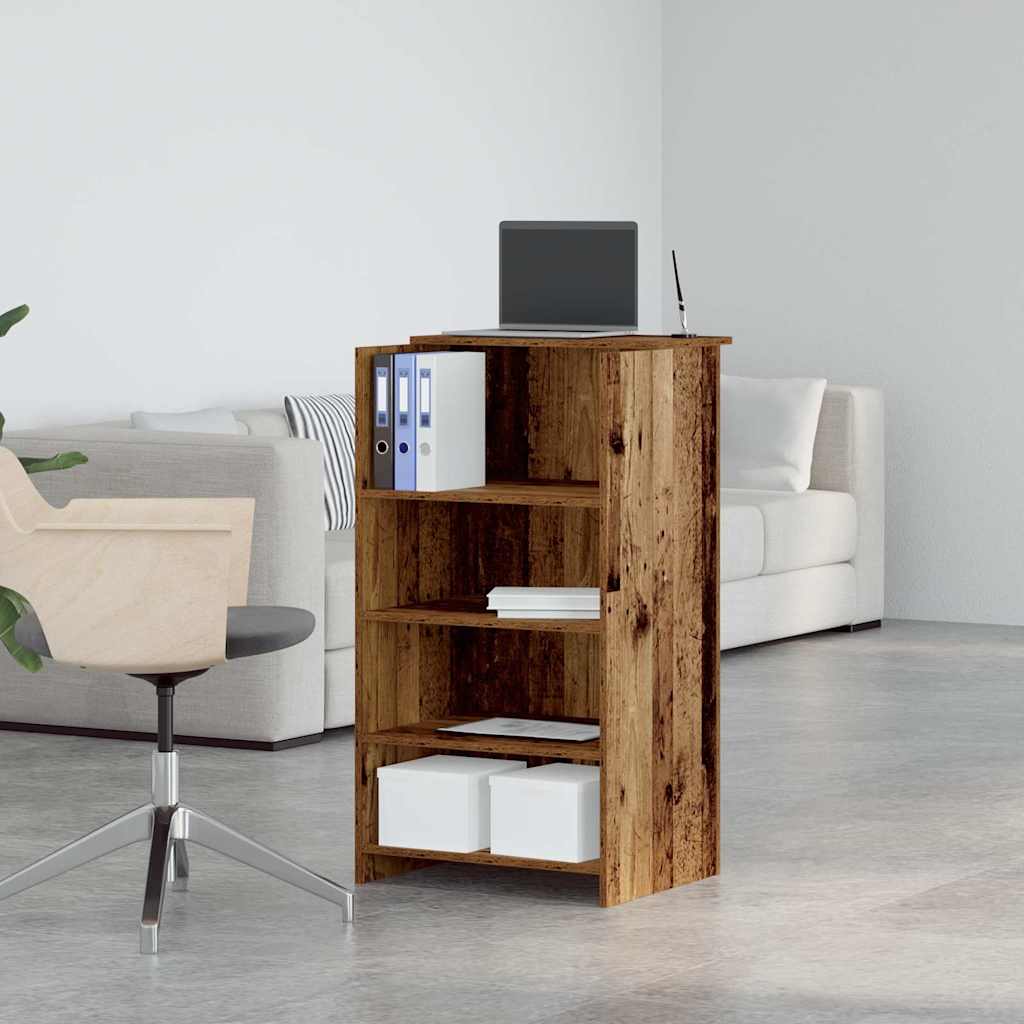 Bureau de réception vieux bois 55x50x103,5 cm bois d'ingénierie - XIOS