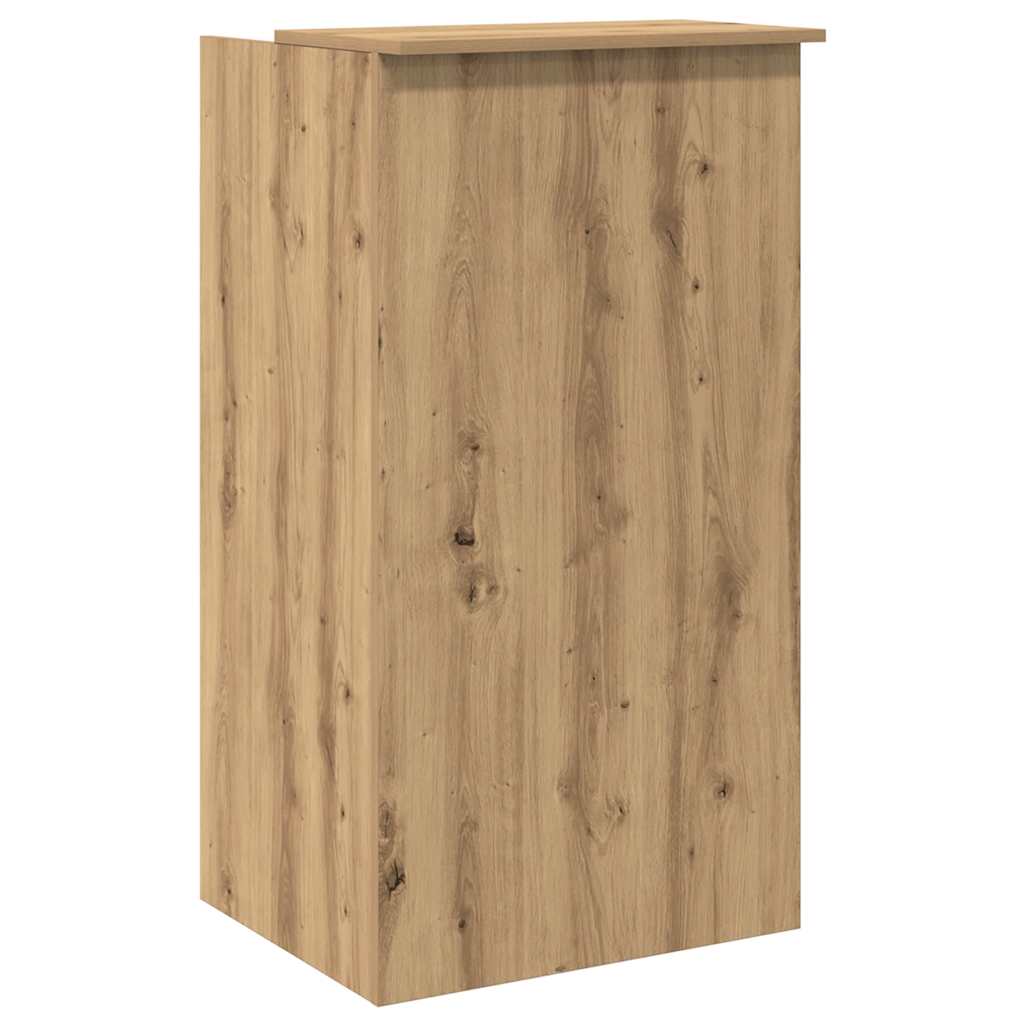 Bureau réception chêne artisanal 55x50x103,5 cm bois ingénierie - XIOS