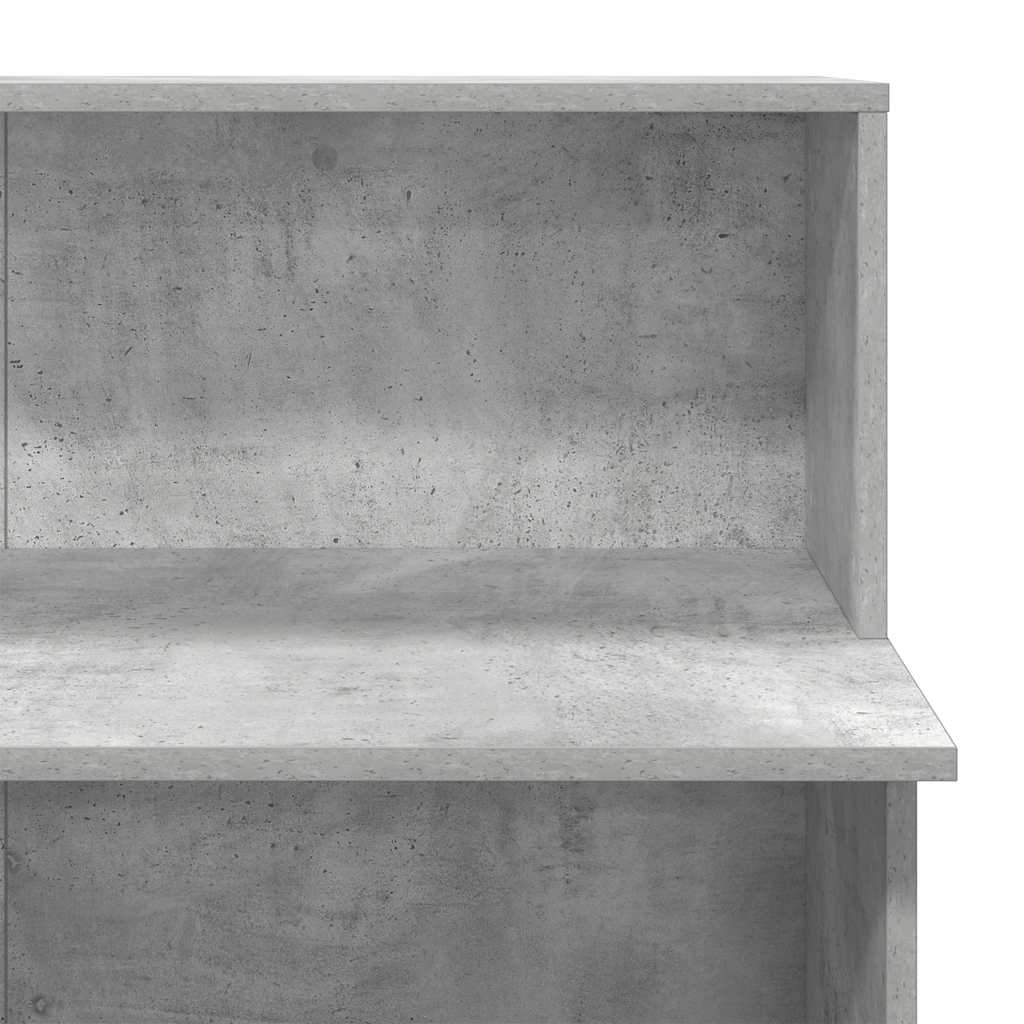Bureau de réception gris béton 100x50x103,5cm bois d'ingénierie Bureaux vidaXL