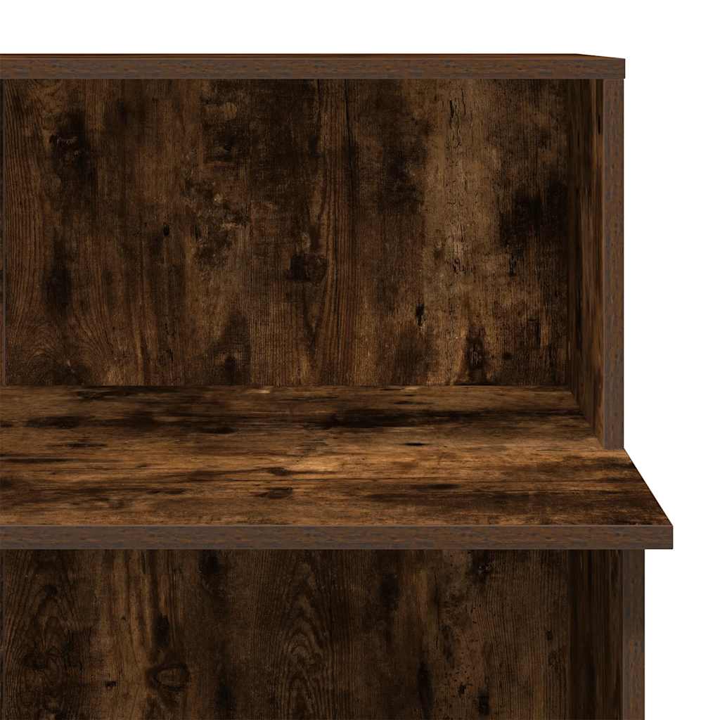 Bureau de réception chêne fumé 100x50x103,5cm bois d'ingénierie Bureaux vidaXL