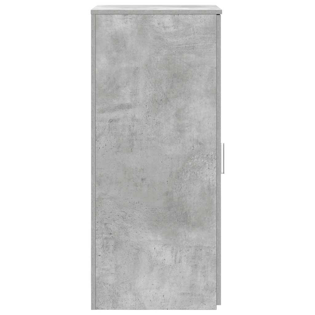 Armoire de rangement gris béton 40x45x103,5cm bois d'ingénierie
