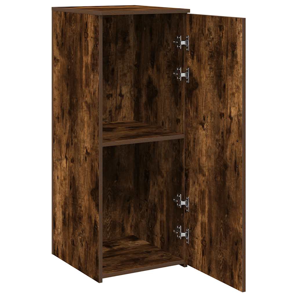 Armoire de rangement chêne fumé 40x45x103,5cm bois d'ingénierie