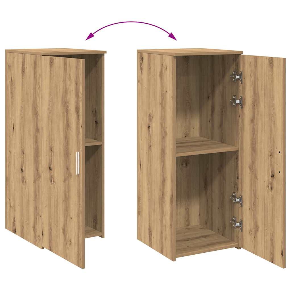 Armoire rangement chêne artisanal 40x45x103,5cm bois ingénierie