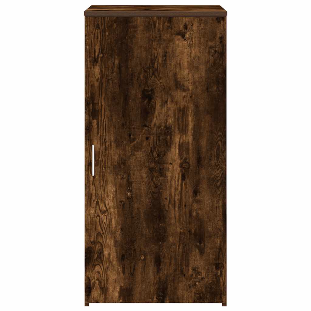 Armoire de rangement chêne fumé 50x45x103,5cm bois d'ingénierie - XIOS