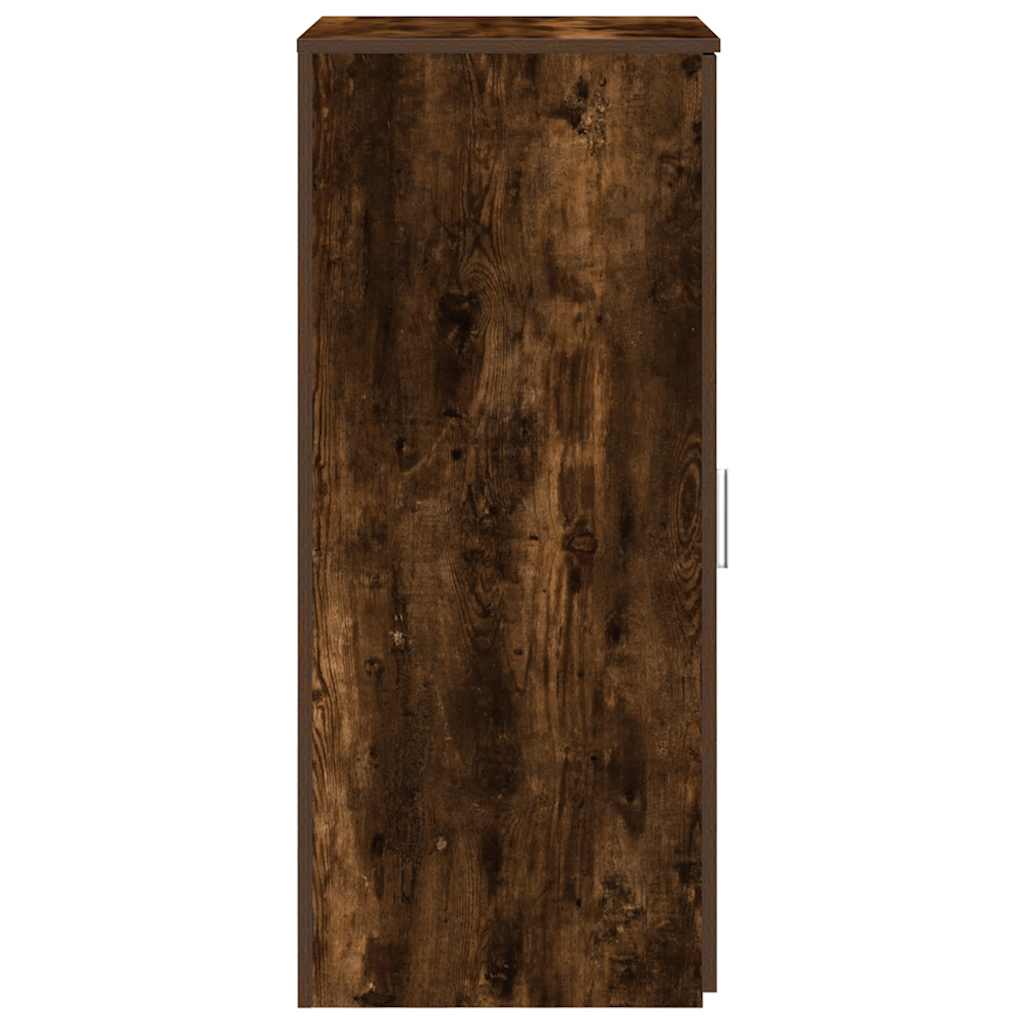 Armoire de rangement chêne fumé 50x45x103,5cm bois d'ingénierie - XIOS