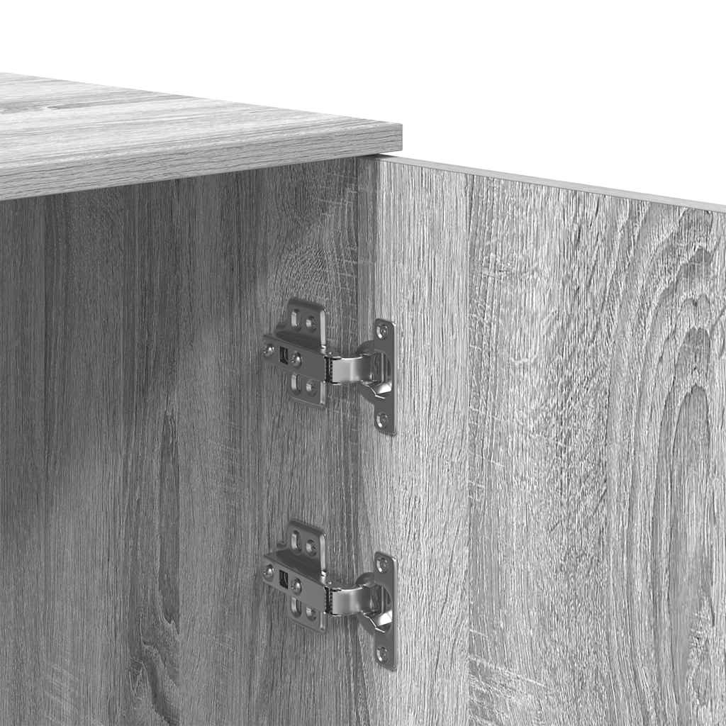 Armoire de rangement sonoma gris 50x45x103,5 cm bois ingénierie - XIOS