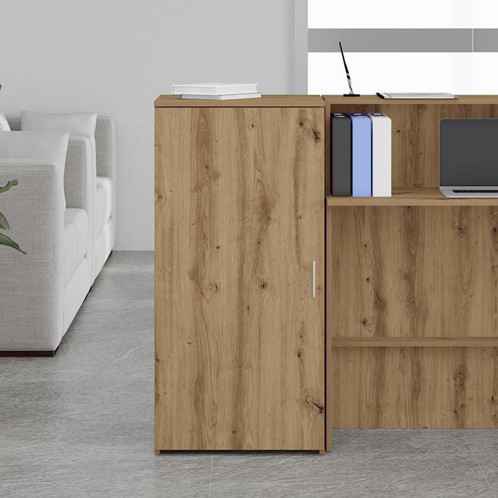 Armoire rangement chêne artisanal 50x45x103,5cm bois ingénierie