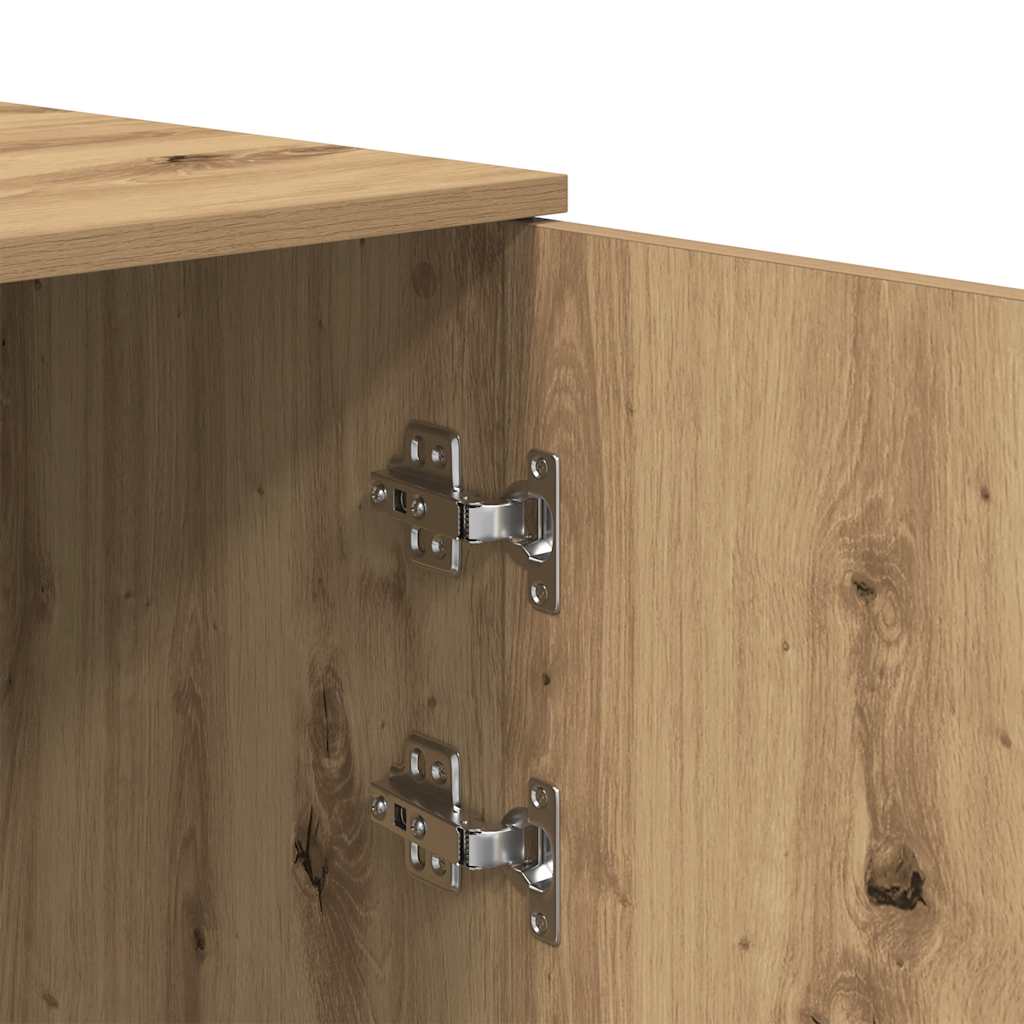 Armoire rangement chêne artisanal 50x45x103,5cm bois ingénierie