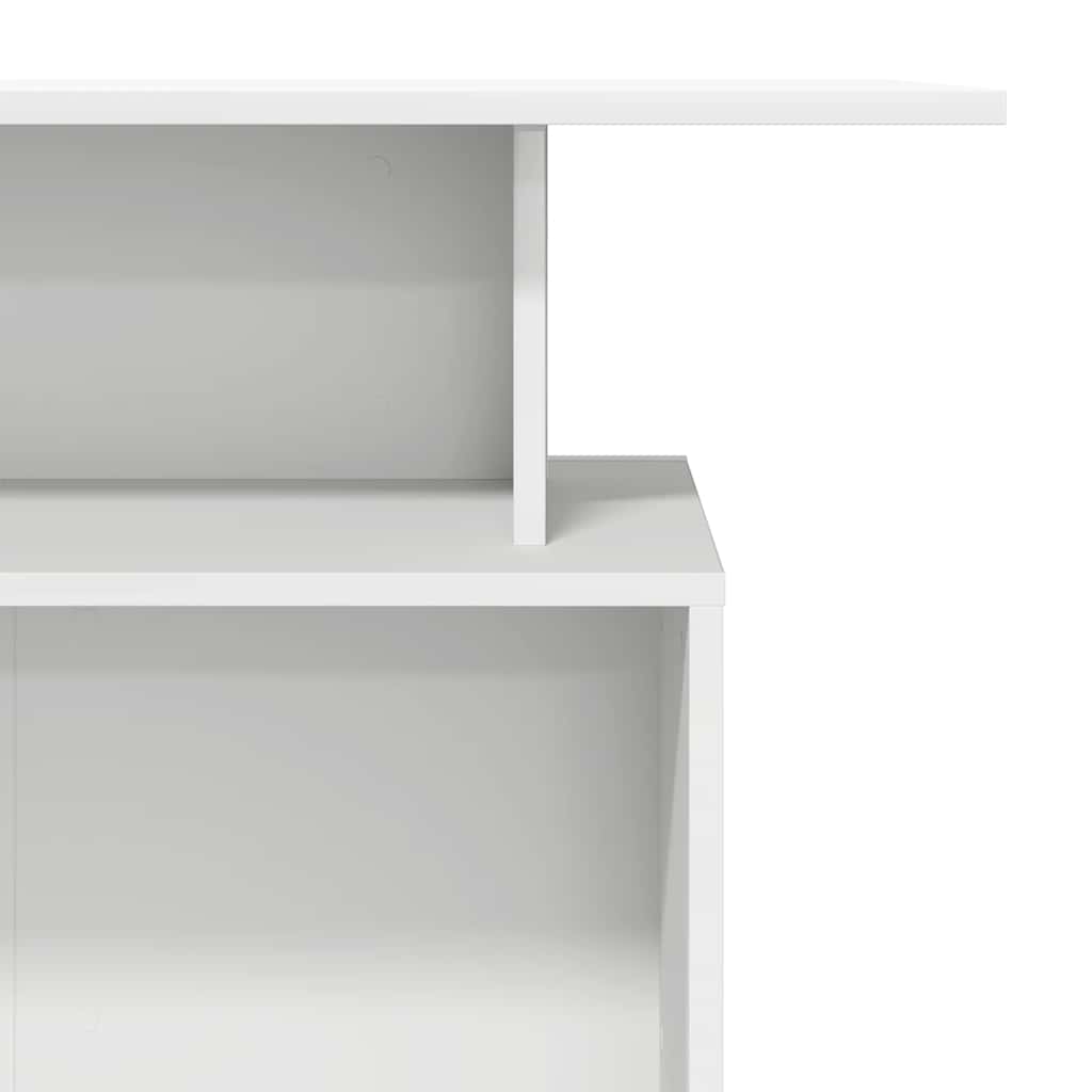 Bureau de réception blanc 100x40x104 cm bois d'ingénierie - XIOS