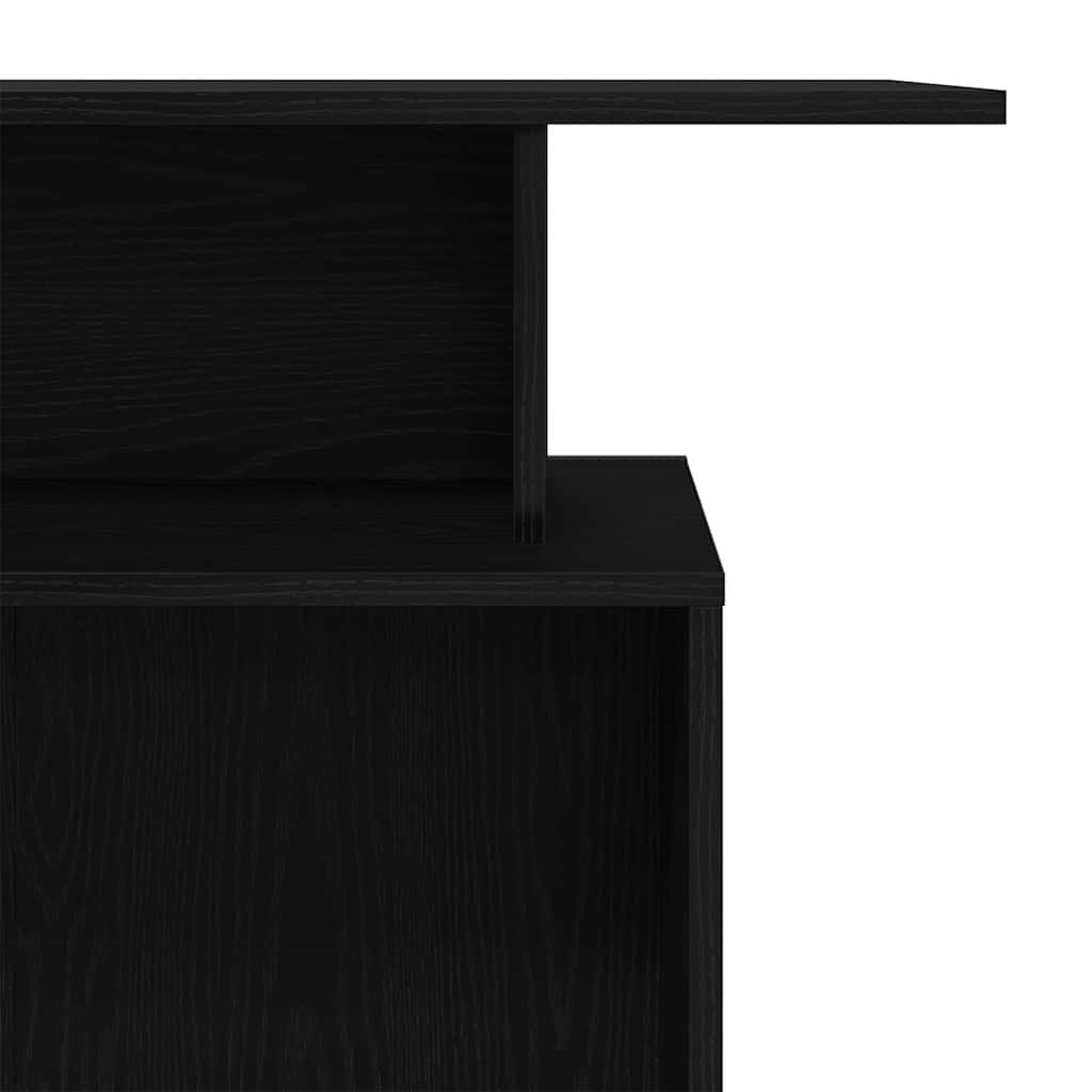 Bureau de réception noir 100x40x104 cm bois d'ingénierie - XIOS