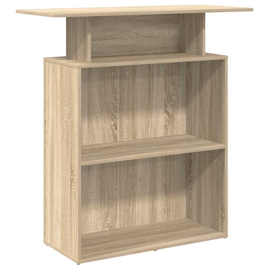 Bureau réception chêne sonoma 100x40x104 cm bois d'ingénierie - XIOS