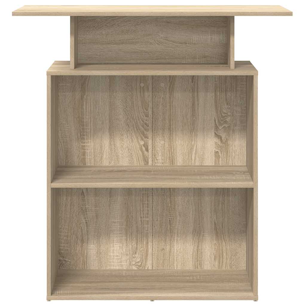 Bureau réception chêne sonoma 100x40x104 cm bois d'ingénierie - XIOS