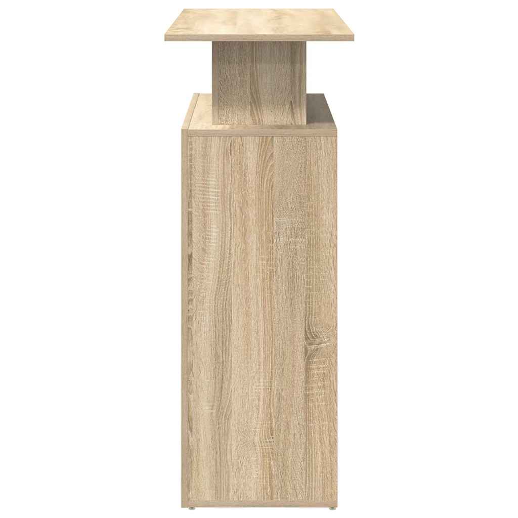 Bureau réception chêne sonoma 100x40x104 cm bois d'ingénierie - XIOS