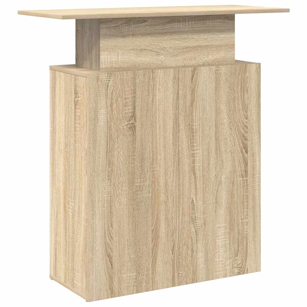 Bureau réception chêne sonoma 100x40x104 cm bois d'ingénierie - XIOS