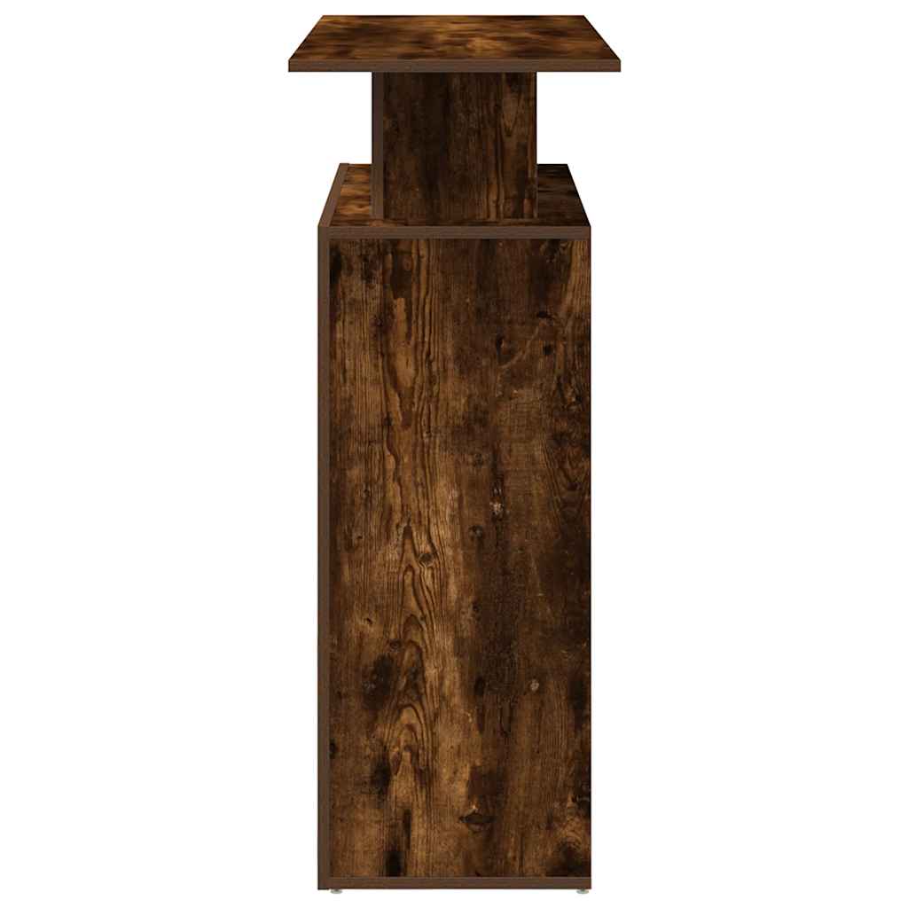 Bureau de réception chêne fumé 100x40x104 cm bois d'ingénierie - XIOS