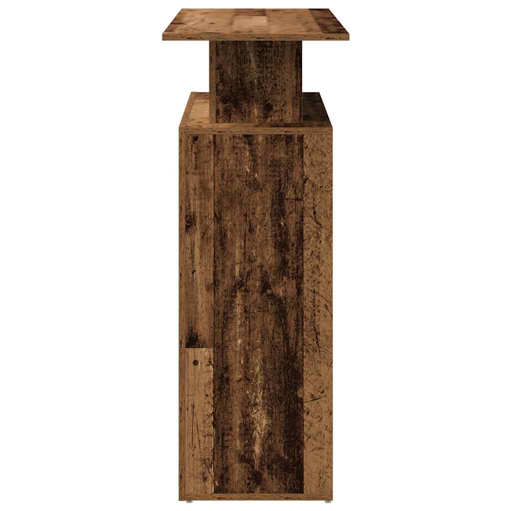 Bureau de réception vieux bois 100x40x104 cm bois d'ingénierie - XIOS