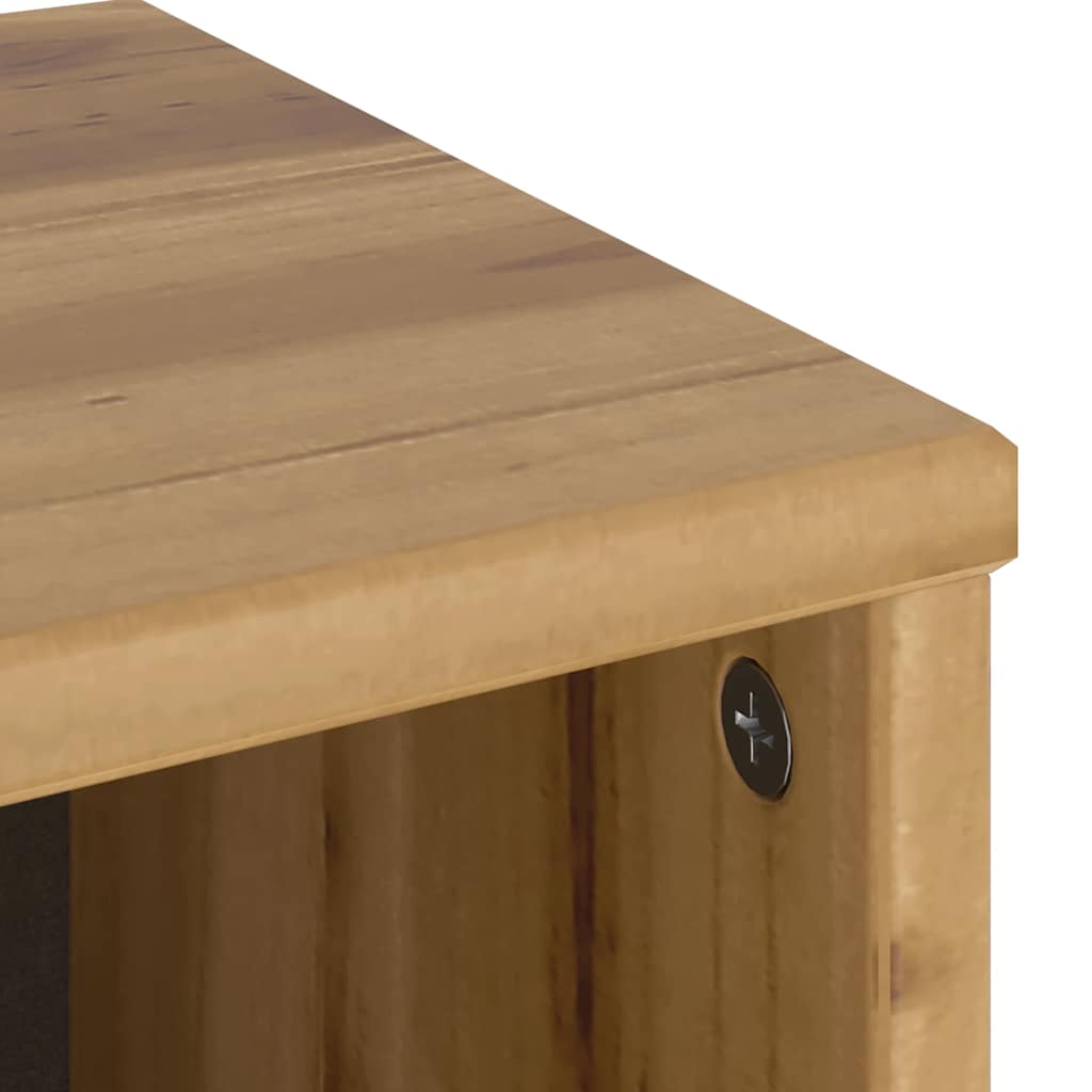 Armoire latérale avec tiroirs ODDA 40x24x79 cm bois massif pin - XIOS