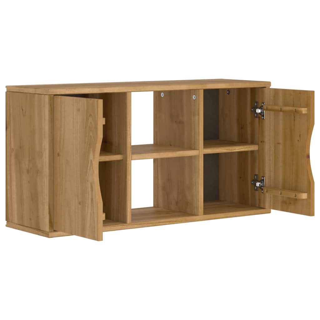 Meuble TV ODDA 79x24x40 cm bois massif pin Meubles TV vidaXL