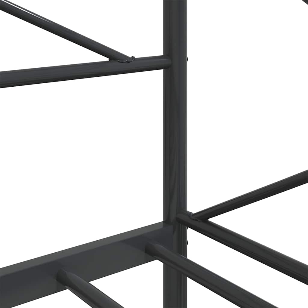 Lit de repos sans matelas noir 90x200 cm acier - XIOS