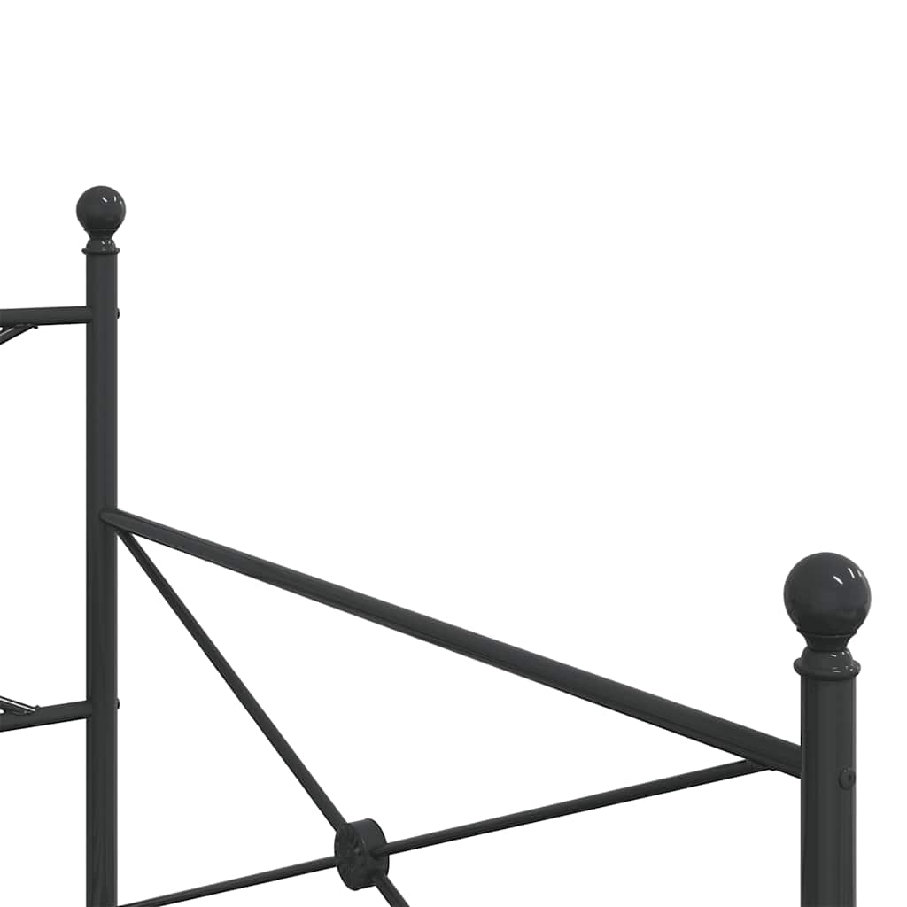 Lit de repos sans matelas noir 107x203 cm acier - XIOS