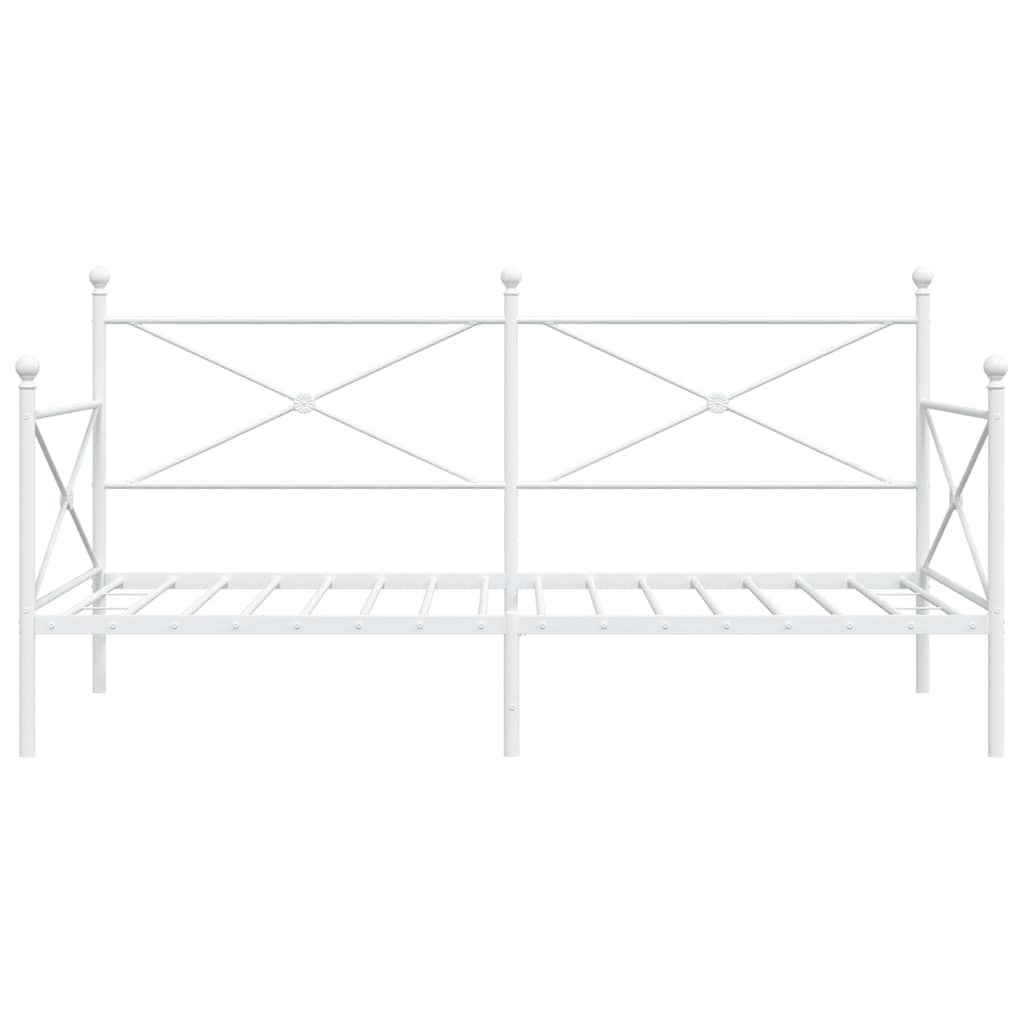 Lit de repos sans matelas blanc 100x200 cm acier - XIOS