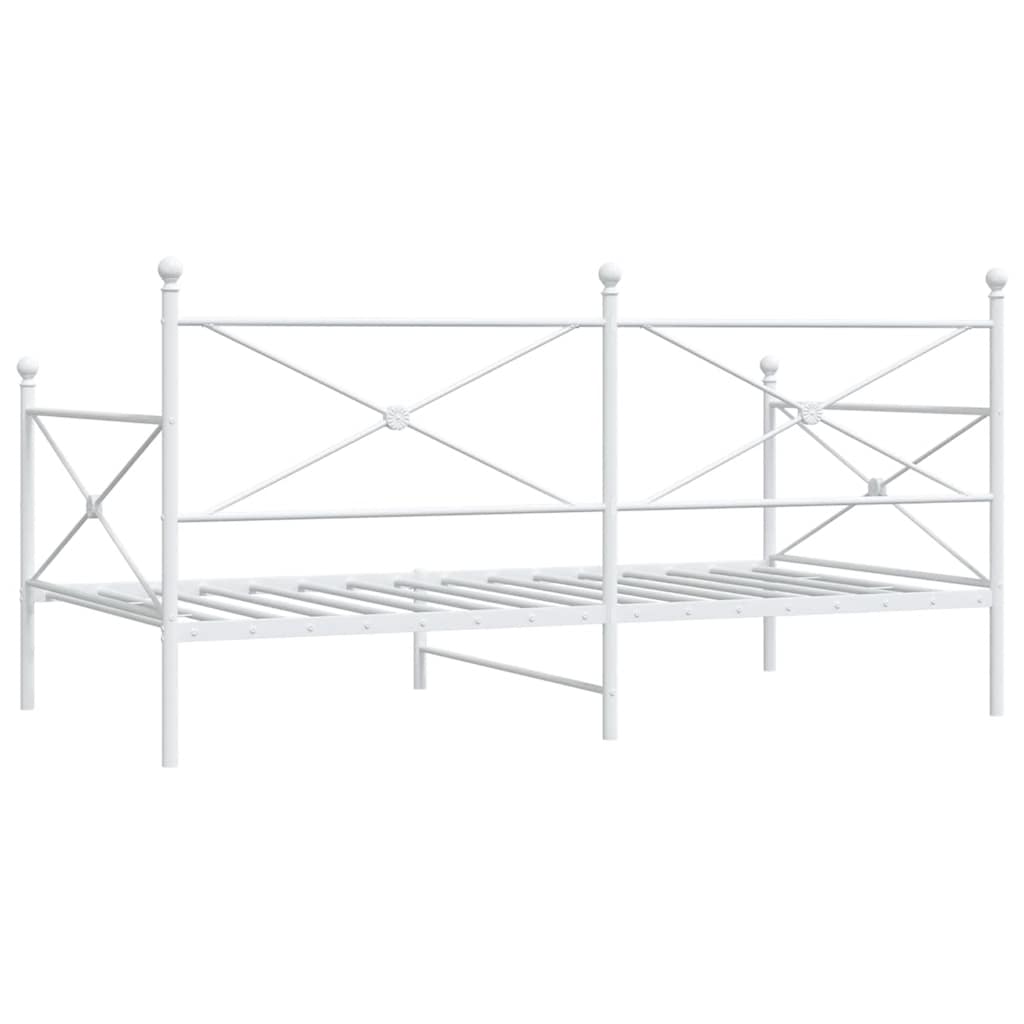 Lit de repos sans matelas blanc 107x203 cm acier - XIOS