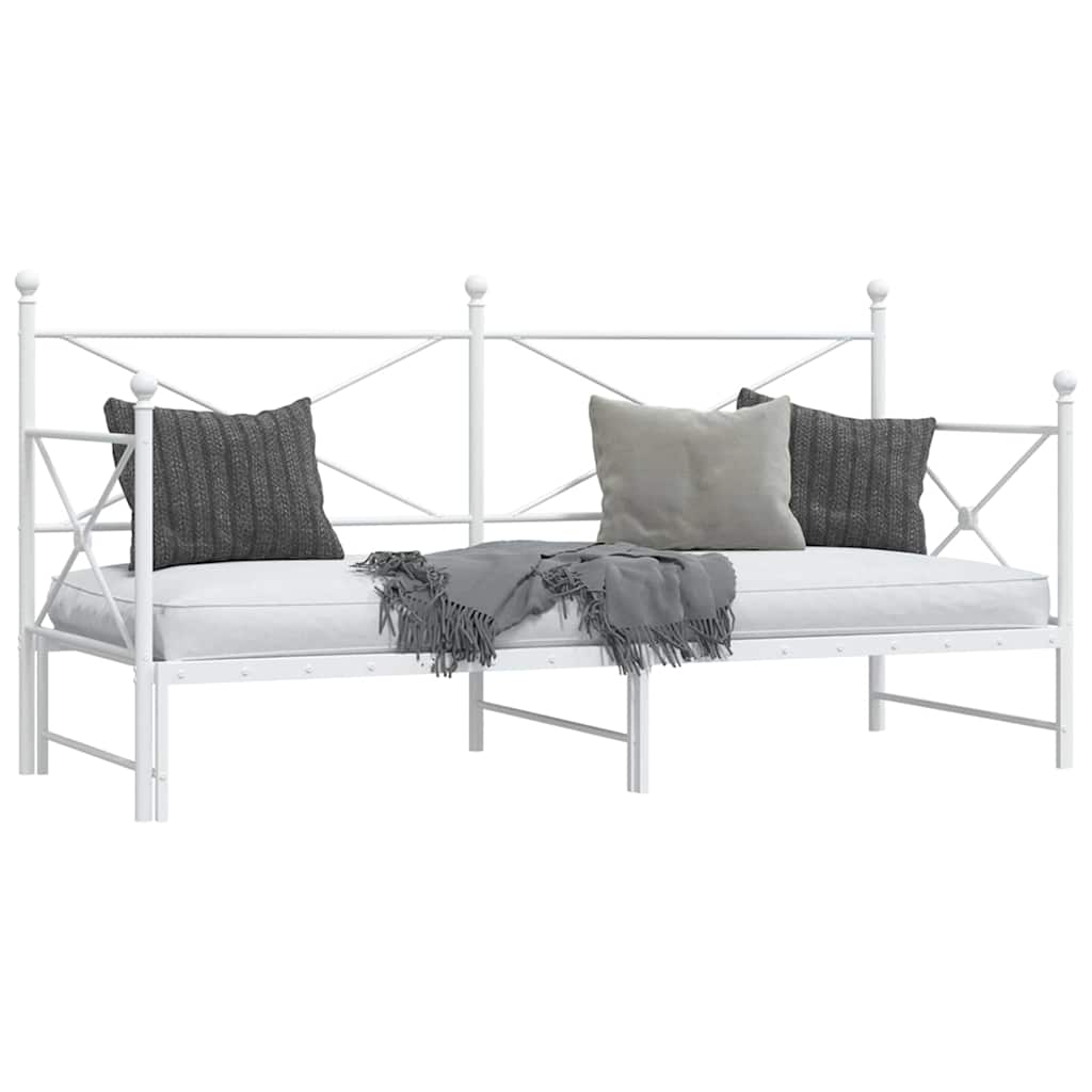 Lit de jour avec gigogne sans matelas blanc 75x190 cm - XIOS