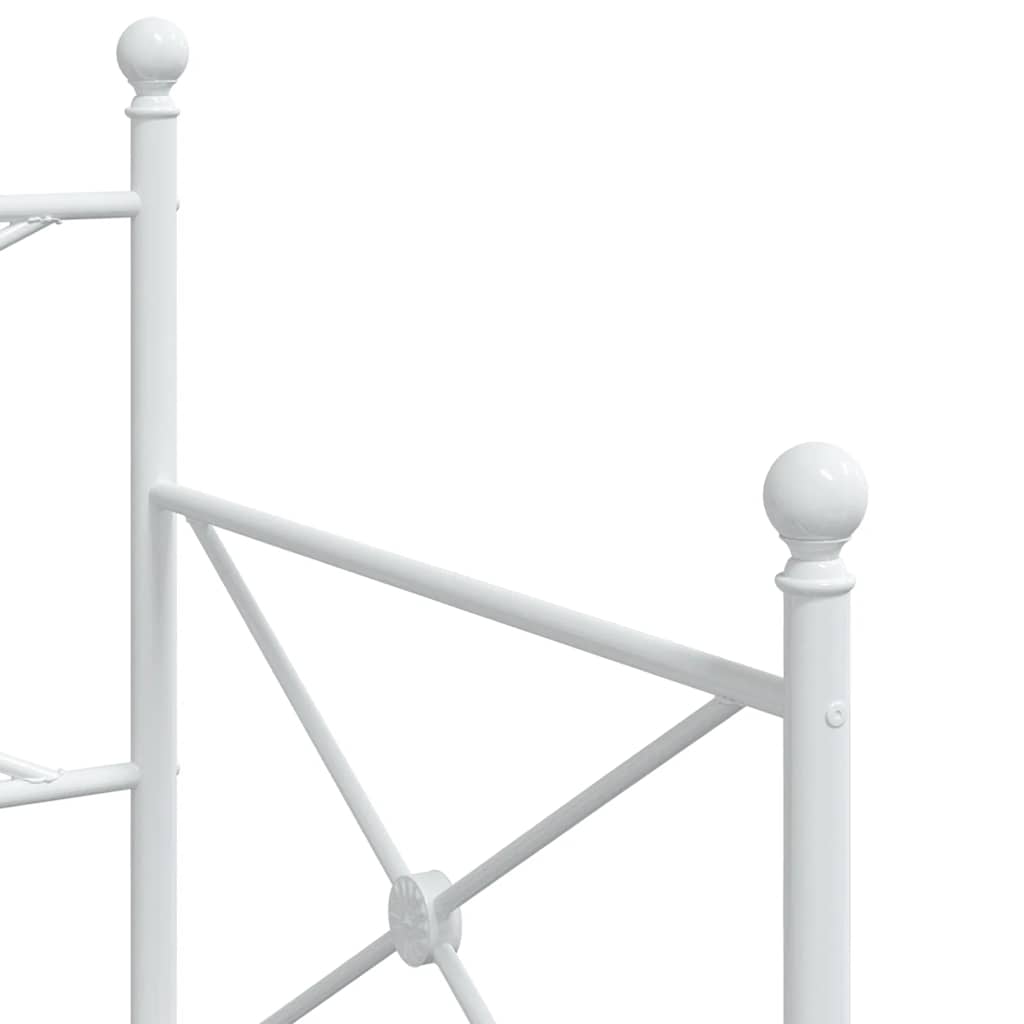 Lit de jour avec lit gigogne sans matelas blanc 90x200 cm acier - XIOS