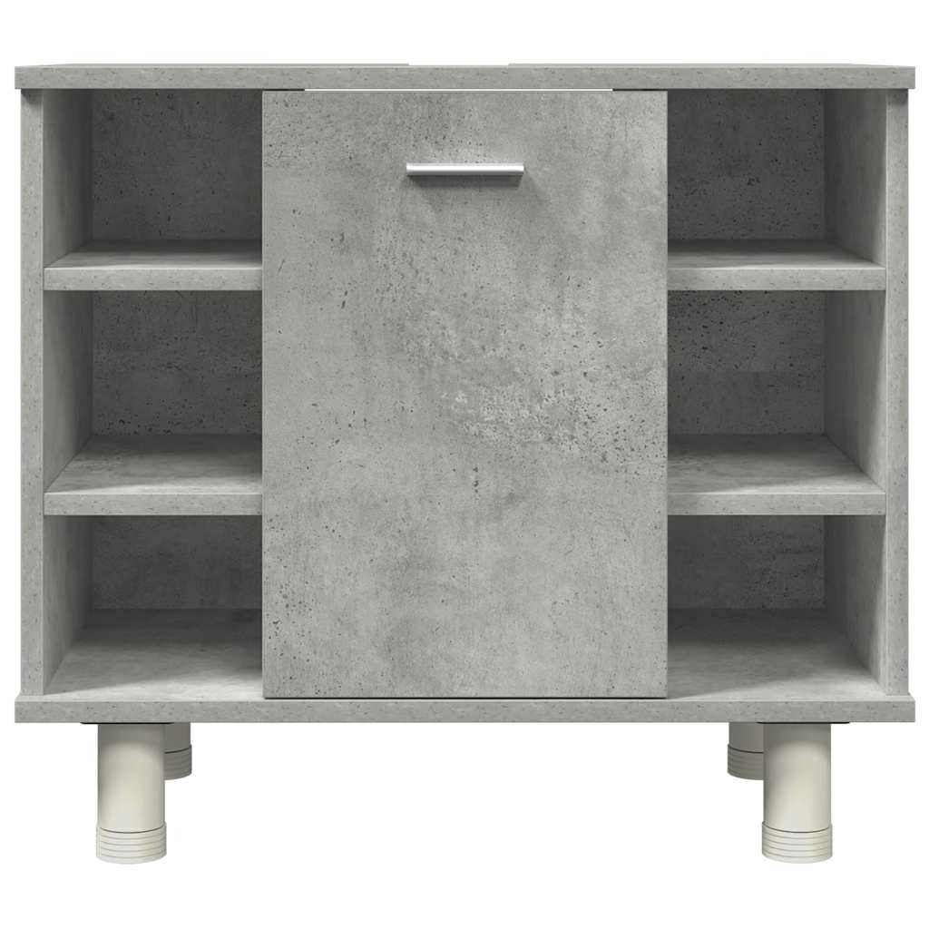 Ensemble de meubles de salle de bain 4 pcs gris béton