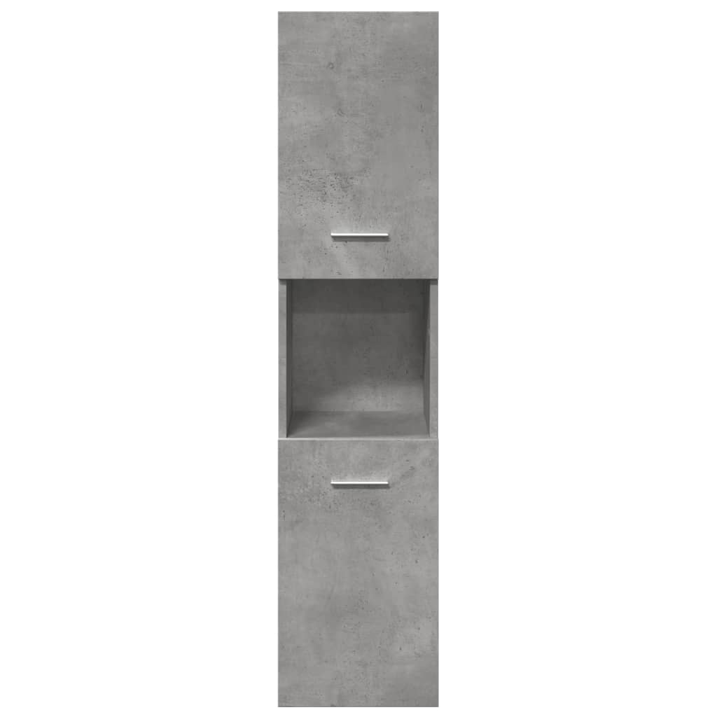 Ensemble de meubles de salle de bain 3 pcs gris béton
