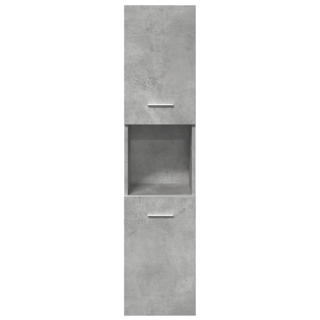 Ensemble de meubles de salle de bain 4 pcs gris béton
