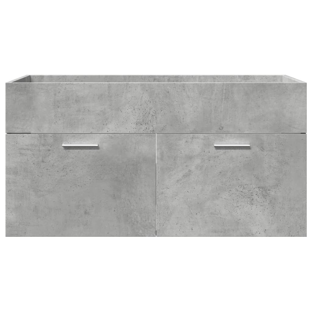 Ensemble de meubles de salle de bain 4 pcs gris béton