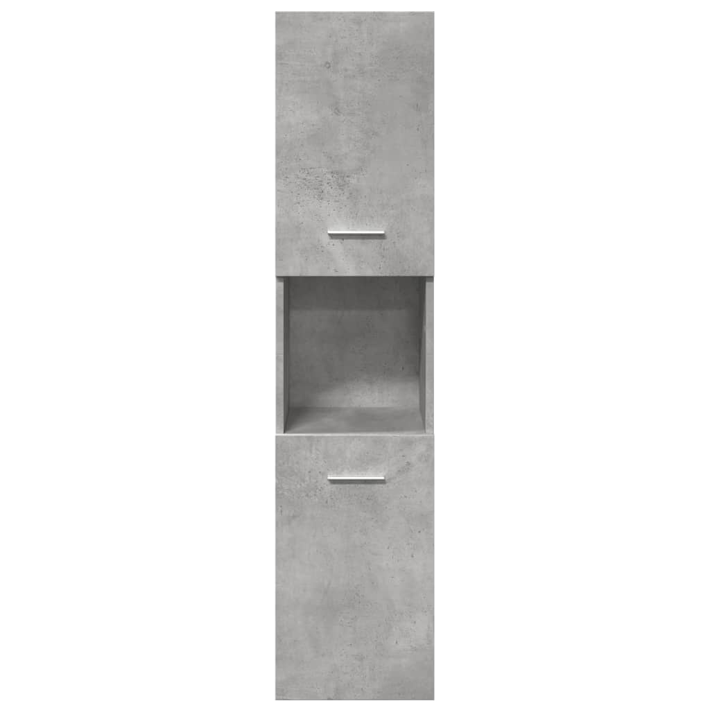 Ensemble de meubles de salle de bain 5 pcs gris béton