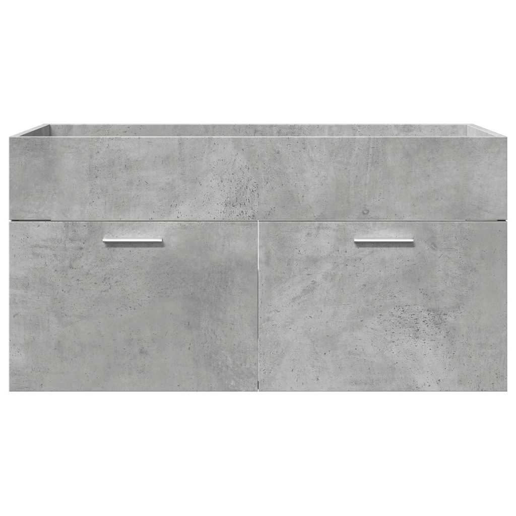 Ensemble de meubles de salle de bain 5 pcs gris béton
