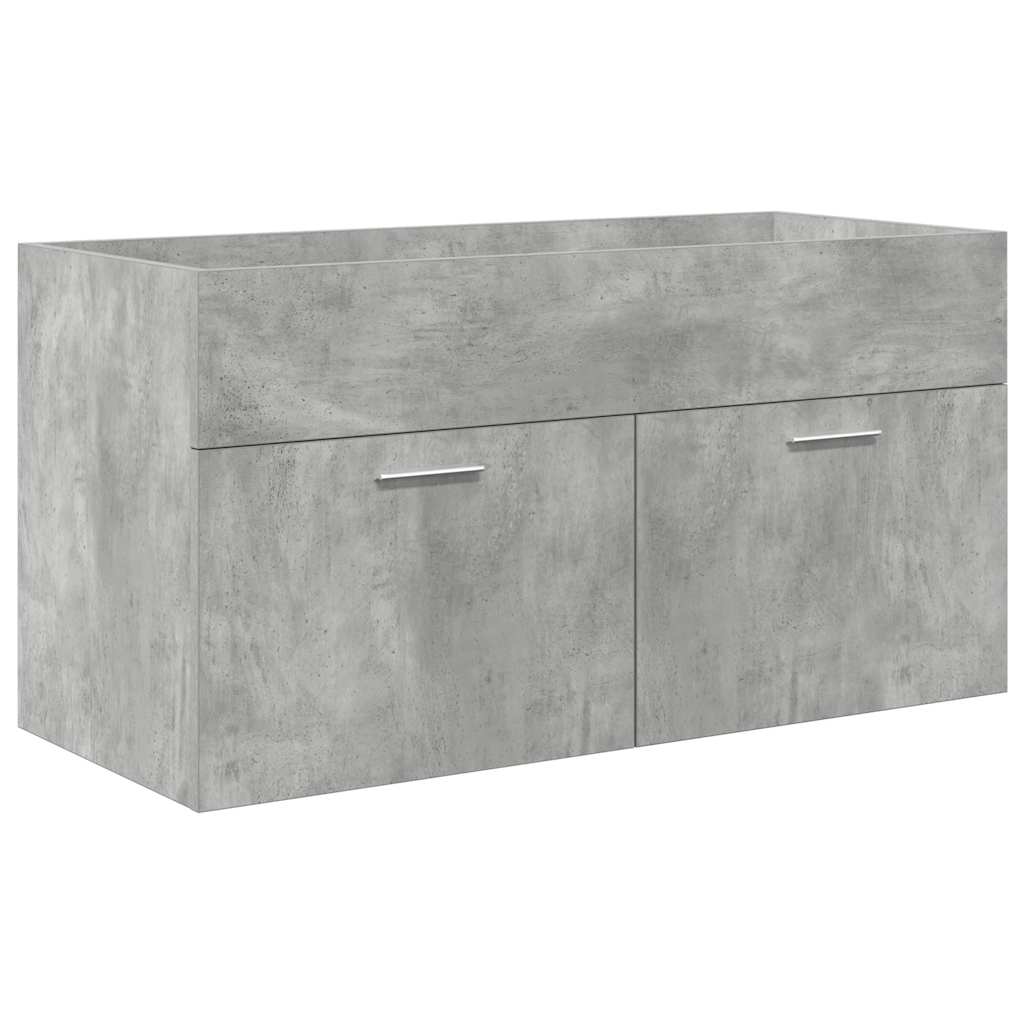 Armoire lavabo de salle de bain avec bassin intégré et robinet