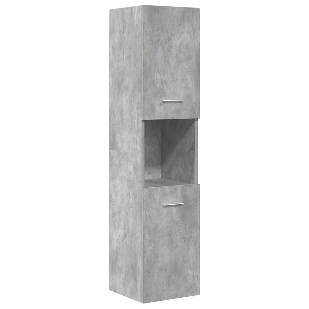 Ensemble de meubles de salle de bain 5 pcs gris béton