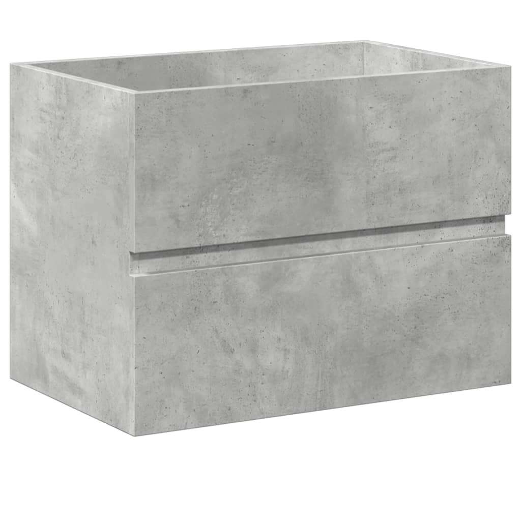 Ensemble de meubles de salle de bain 2 pcs gris béton