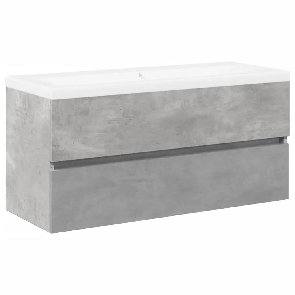 Ensemble de meubles de salle de bain 2 pcs gris béton - XIOS