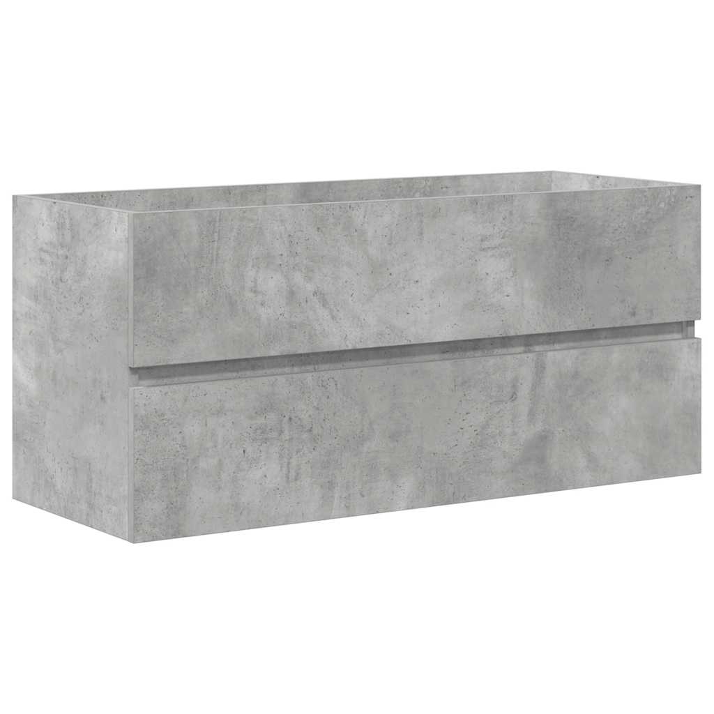 Ensemble de meubles de salle de bain 2 pcs gris béton