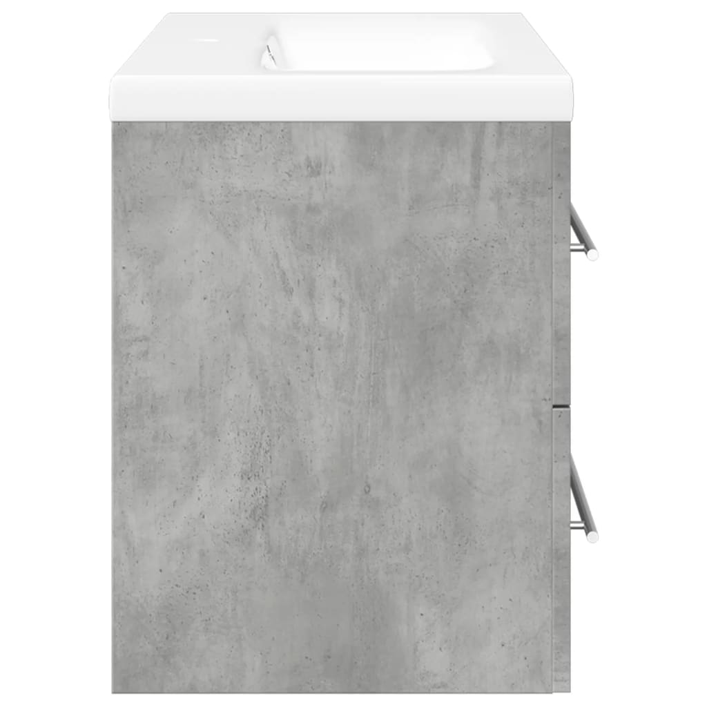 Ensemble de meubles de salle de bain 2 pcs gris béton - XIOS