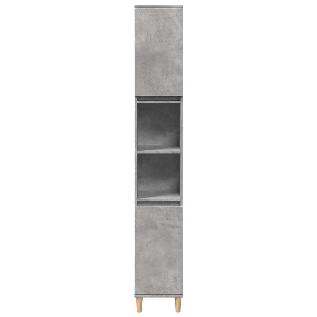 Ensemble de meubles de salle de bain 3 pcs gris béton