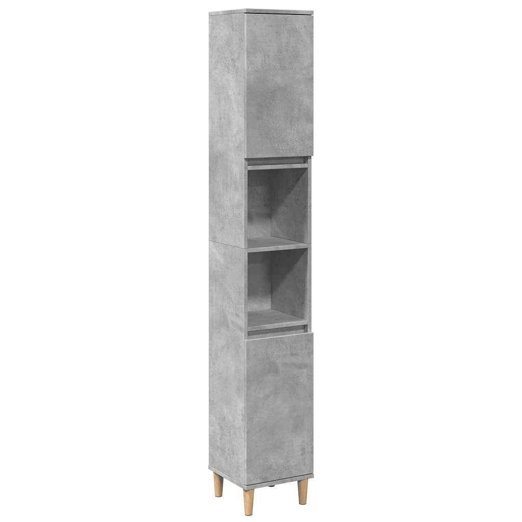 Ensemble de meubles de salle de bain 3 pcs gris béton