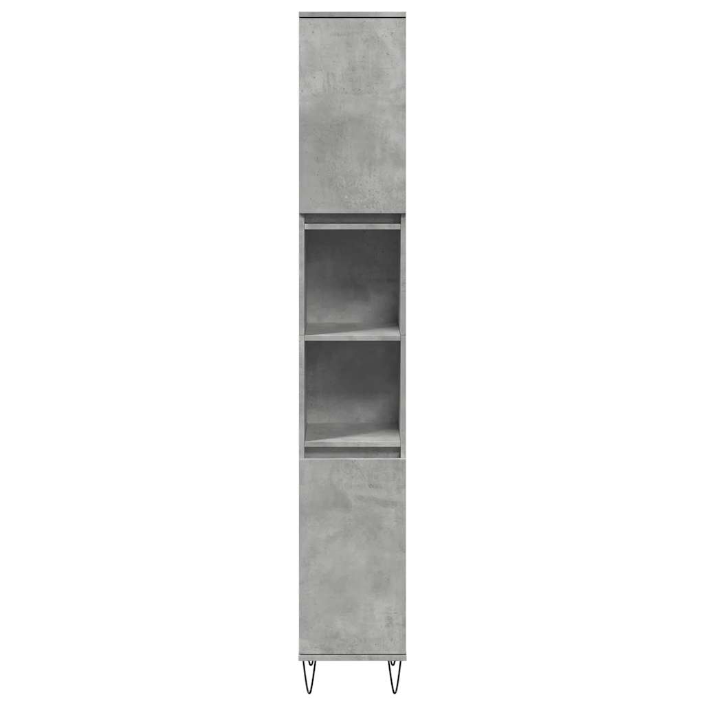 Ensemble de meubles de salle de bain 3 pcs gris béton