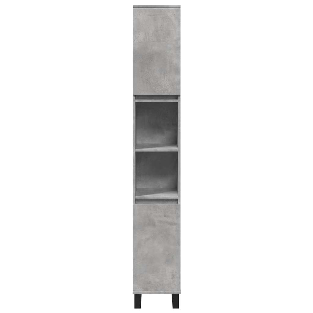 Ensemble de meubles de salle de bain 3 pcs gris béton