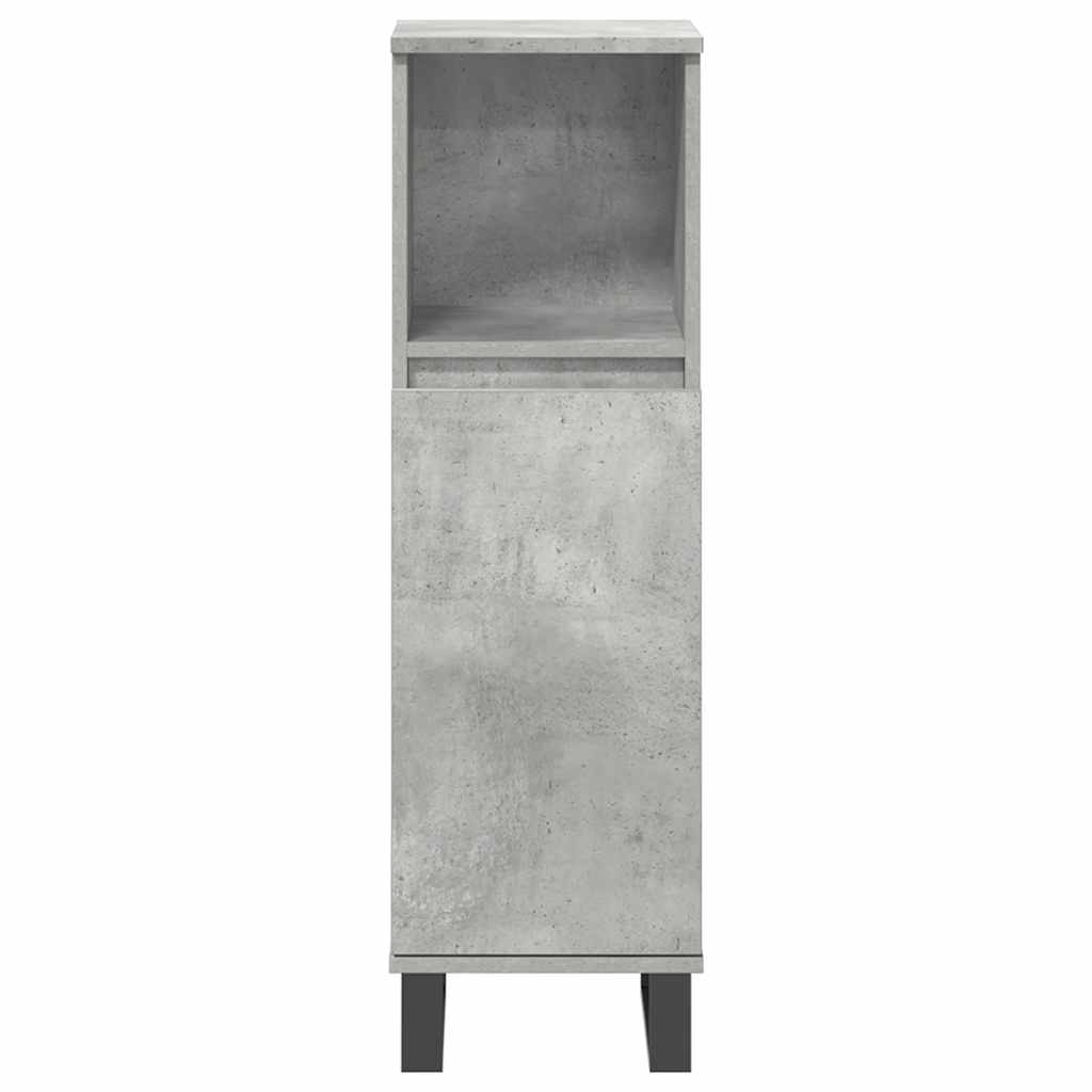 Ensemble de meubles de salle de bain 3 pcs gris béton