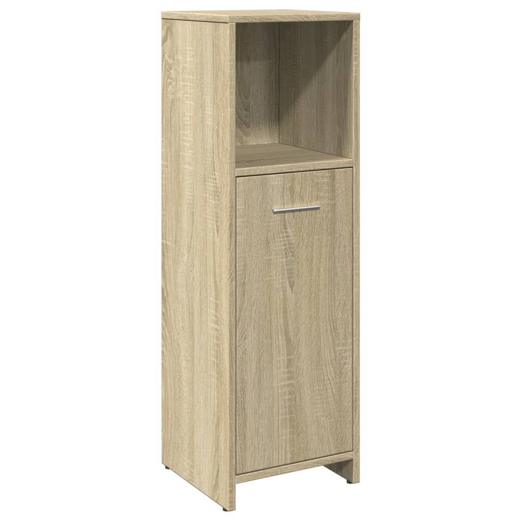 Ensemble de meubles de salle de bain 4 pcs chêne sonoma